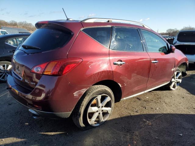 JN8AZ1MW7AW131332 - 2010 NISSAN MURANO S BURGUNDY photo 3