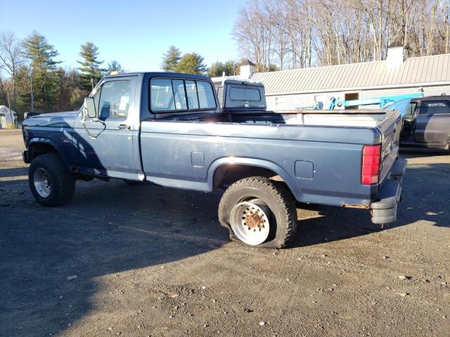 2FTHF26H8GCB55408 - 1986 FORD F250 BLUE photo 2