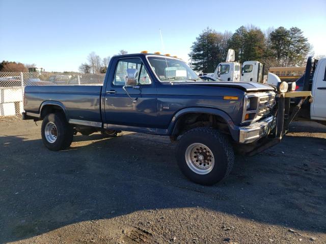 2FTHF26H8GCB55408 - 1986 FORD F250 BLUE photo 4