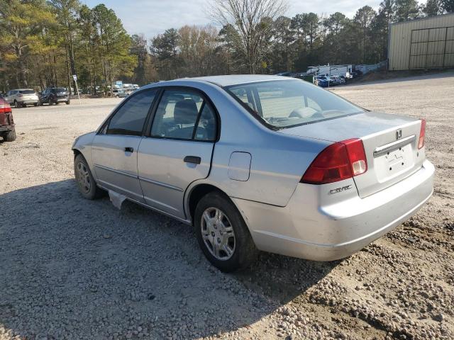 2HGES16531H599760 - 2001 HONDA CIVIC LX SILVER photo 2