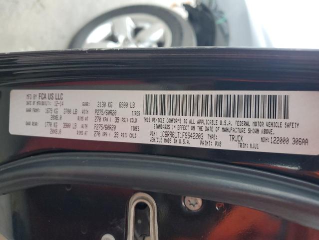 1C6RR6LT1FS542203 - 2015 RAM 1500 SLT BLACK photo 13