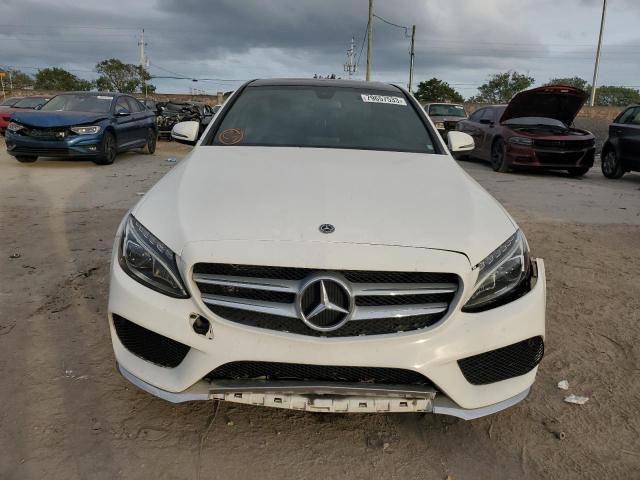 WDDWF4JB0JR387636 - 2018 MERCEDES-BENZ C 300 WHITE photo 5