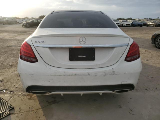 WDDWF4JB0JR387636 - 2018 MERCEDES-BENZ C 300 WHITE photo 6