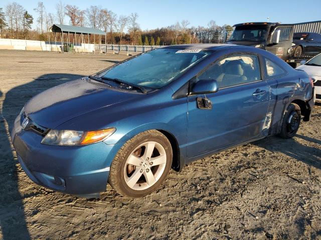 2HGFG12877H568350 - 2007 HONDA CIVIC EX BLUE photo 1