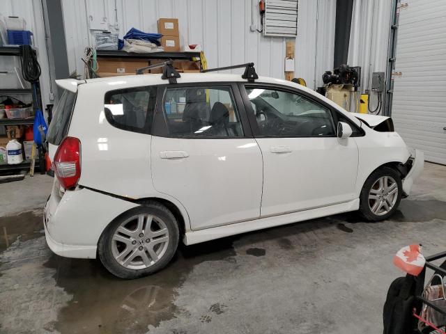 JHMGD37638S802961 - 2008 HONDA FIT SPORT WHITE photo 3