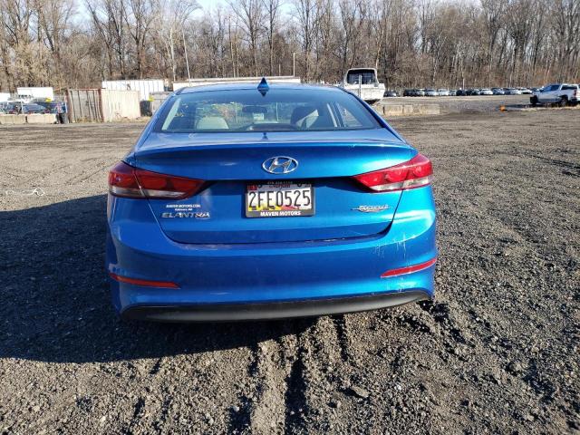 5NPD84LF8HH006628 - 2017 HYUNDAI ELANTRA SE BLUE photo 6