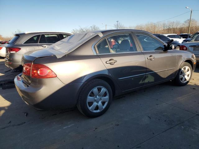 KNAGE123485235574 - 2008 KIA OPTIMA LX GRAY photo 3