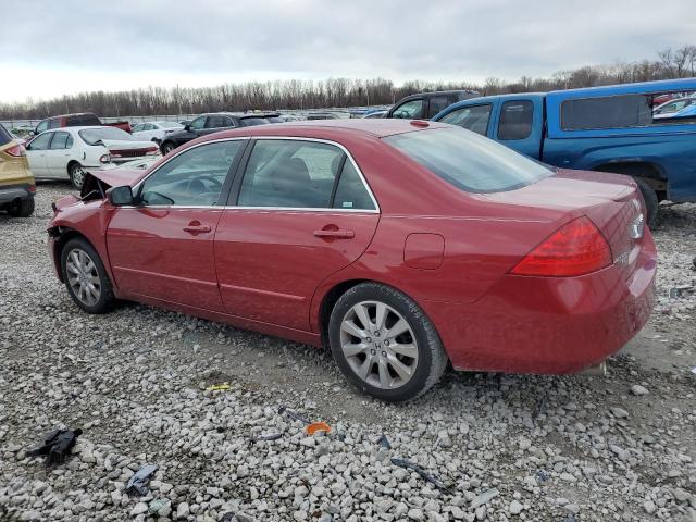 1HGCM66537A015332 - 2007 HONDA ACCORD EX RED photo 2