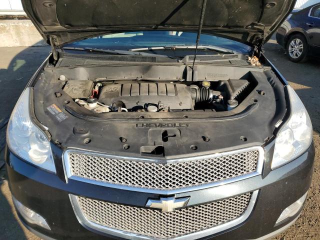 1GNKVLED4CJ121241 - 2012 CHEVROLET TRAVERSE LTZ BLACK photo 12