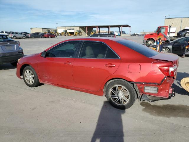 4T4BF1FK6CR224703 - 2012 TOYOTA CAMRY BASE RED photo 2