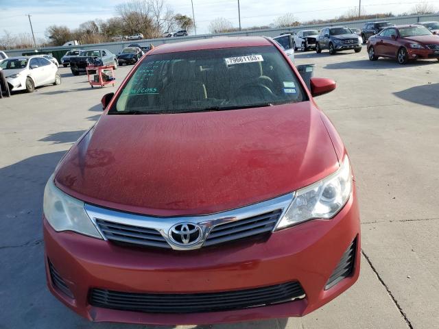 4T4BF1FK6CR224703 - 2012 TOYOTA CAMRY BASE RED photo 5