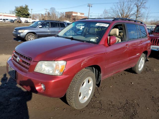 JTEEP21A270227782 - 2007 TOYOTA HIGHLANDER SPORT RED photo 1