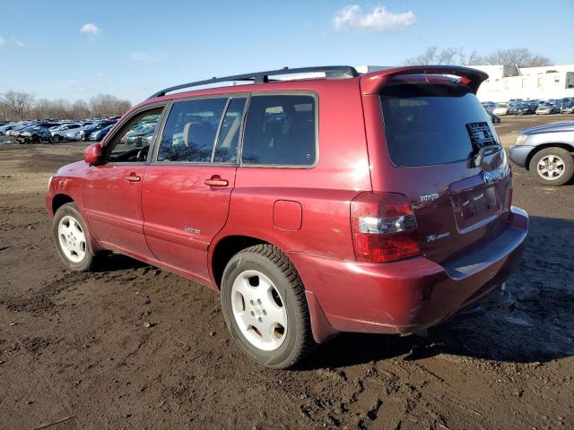 JTEEP21A270227782 - 2007 TOYOTA HIGHLANDER SPORT RED photo 2