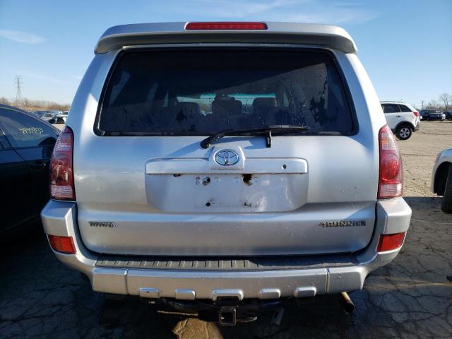 JTEBT17R348010860 - 2004 TOYOTA 4RUNNER LIMITED SILVER photo 6