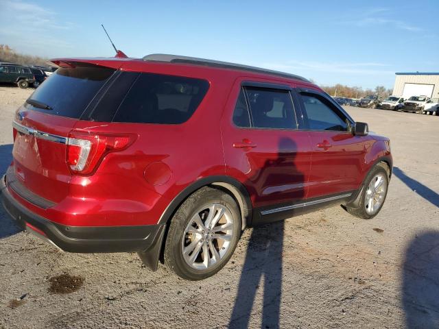 1FM5K7D83KGA88704 - 2019 FORD EXPLORER XLT RED photo 3