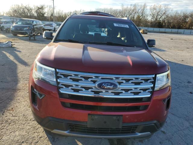 1FM5K7D83KGA88704 - 2019 FORD EXPLORER XLT RED photo 5