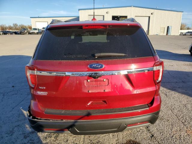 1FM5K7D83KGA88704 - 2019 FORD EXPLORER XLT RED photo 6