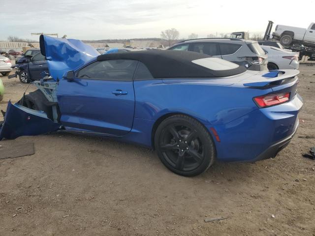 1G1FB3DX0H0111925 - 2017 CHEVROLET CAMARO LT BLUE photo 2