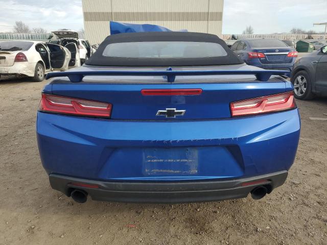 1G1FB3DX0H0111925 - 2017 CHEVROLET CAMARO LT BLUE photo 6