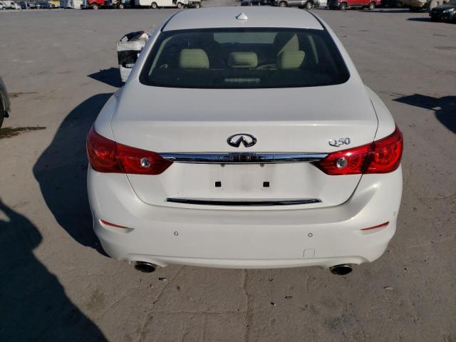 JN1BV7APXEM676571 - 2014 INFINITI Q50 BASE WHITE photo 6