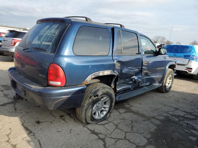 1B4HS28N61F506288 - 2001 DODGE DURANGO BLUE photo 3