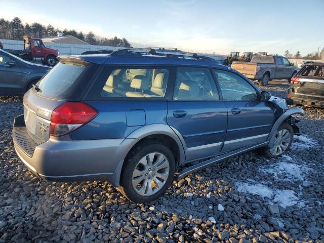 4S4BP62C587360698 - 2008 SUBARU OUTBACK 2.5I LIMITED BLUE photo 3