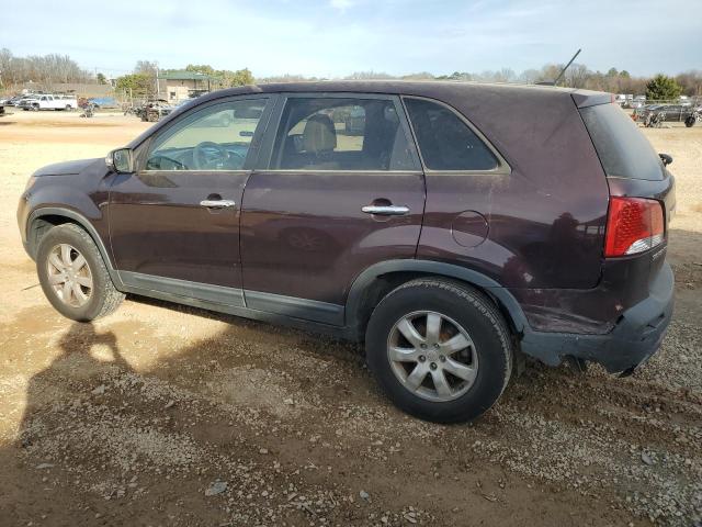 5XYKT3A19BG093736 - 2011 KIA SORENTO BASE BURGUNDY photo 2