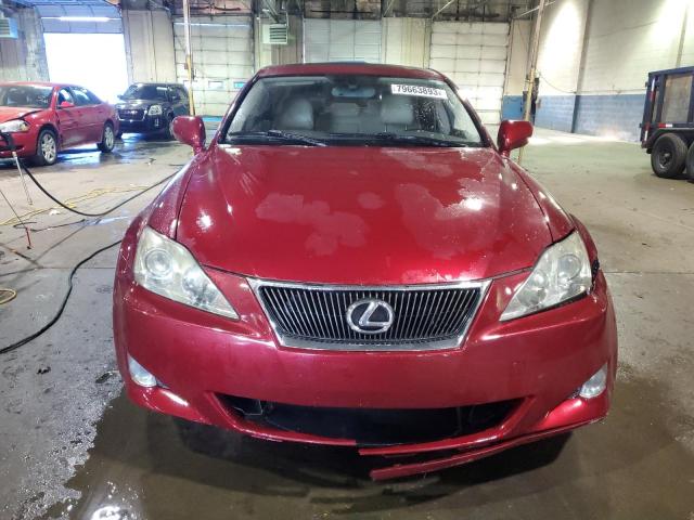 JTHCK262885023566 - 2008 LEXUS IS 250 BURGUNDY photo 5