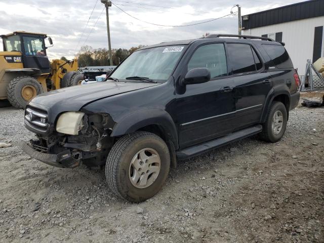 5TDZT38A91S003863 - 2001 TOYOTA SEQUOIA LIMITED BLACK photo 1