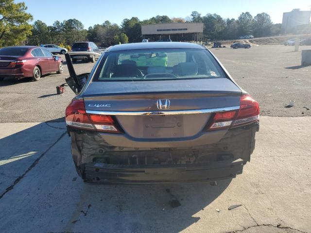 2HGFB2F88EH540813 - 2014 HONDA CIVIC EX GRAY photo 6