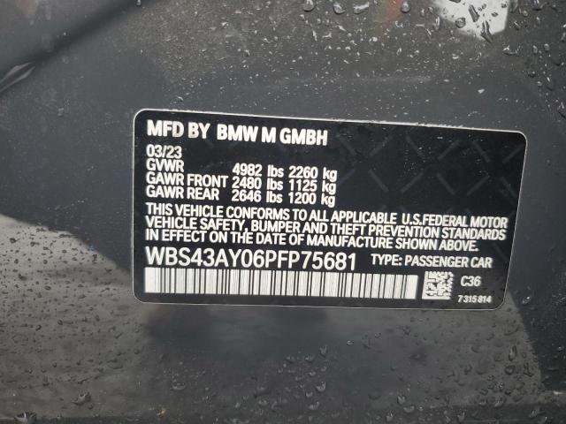 WBS43AY06PFP75681 - 2023 BMW M3 COMPETITION ნაცრისფერი ფოტო 12