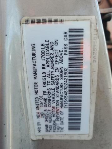 1Y1SK54832Z421902 - 2002 CHEVROLET GEO PRIZM BASE CREAM photo 12