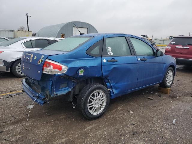 1FAHP3FN4AW204369 - 2010 FORD FOCUS SE BLUE photo 3