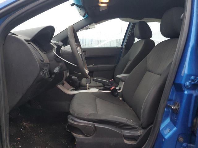 1FAHP3FN4AW204369 - 2010 FORD FOCUS SE BLUE photo 7