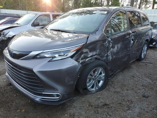 5TDESKFC7MS028474 - 2021 TOYOTA SIENNA LIMITED SILVER photo 1