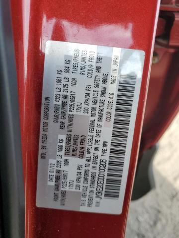 JM3KE2CE0D0100206 - 2013 MAZDA CX-5 TOURING RED photo 12