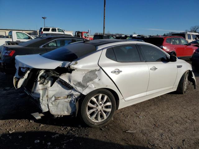 5XXGN4A70FG365451 - 2015 KIA OPTIMA EX WHITE photo 3