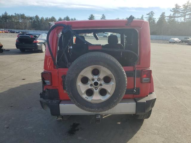 1C4AJWBG8FL533817 - 2015 JEEP WRANGLER SAHARA RED photo 6