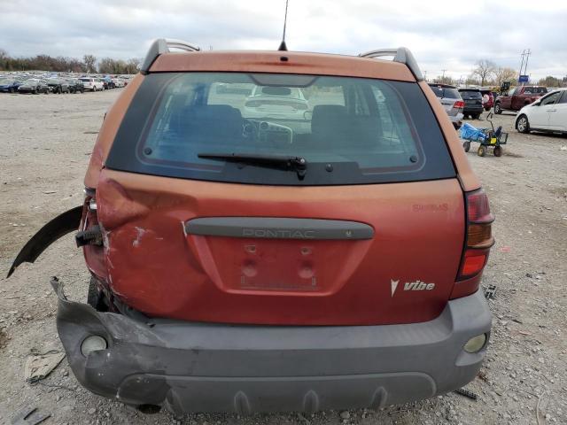 5Y2SL65886Z402919 - 2006 PONTIAC VIBE ORANGE photo 6