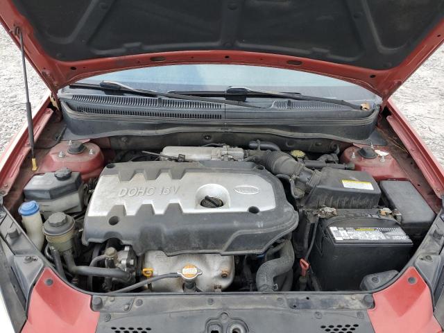 KNADE123366072832 - 2006 KIA RIO RED photo 11