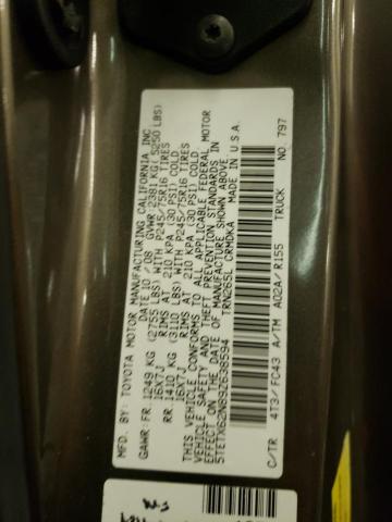 5TETX62N89Z638594 - 2009 TOYOTA TACOMA PRERUNNER ACCESS CAB BROWN photo 12