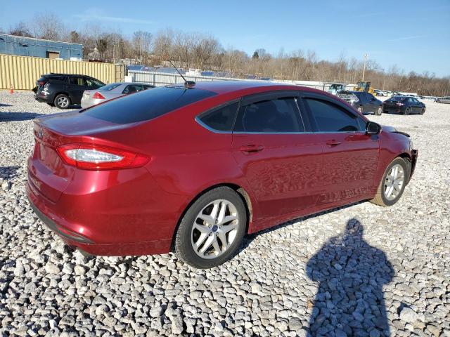 3FA6P0H74GR297989 - 2016 FORD FUSION SE MAROON photo 3