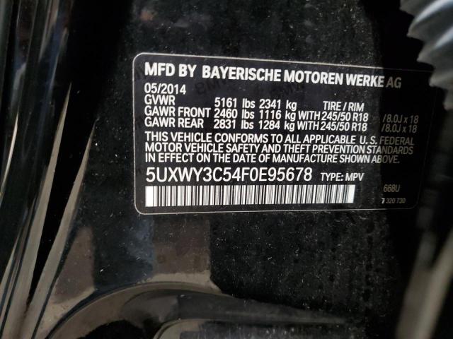5UXWY3C54F0E95678 - 2015 BMW X3 XDRIVE28D BLACK photo 13