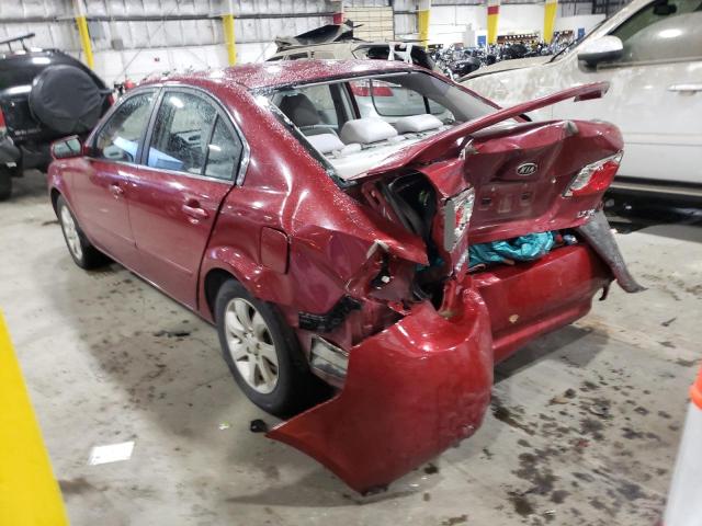 KNAGE124075157446 - 2007 KIA OPTIMA LX RED photo 2