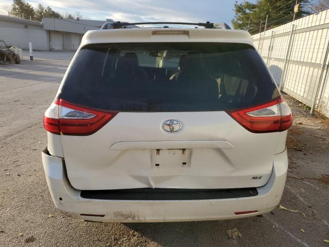 5TDYZ3DC7HS794647 - 2017 TOYOTA SIENNA XLE WHITE photo 6