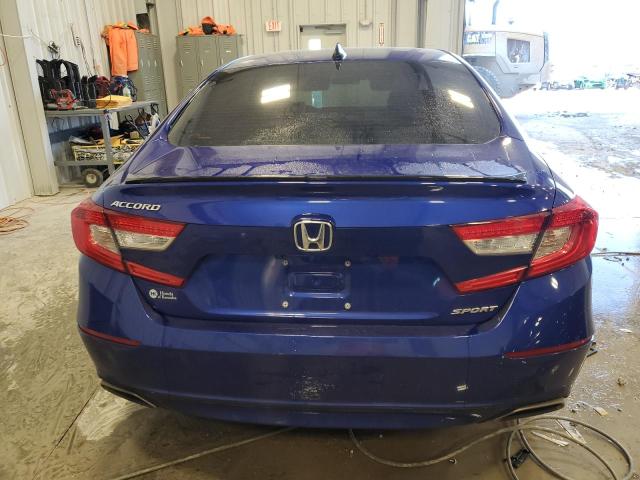 1HGCV1F34MA065814 - 2021 HONDA ACCORD SPORT BLUE photo 6