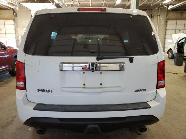 5FNYF4H5XFB040797 - 2015 HONDA PILOT EXL WHITE photo 6