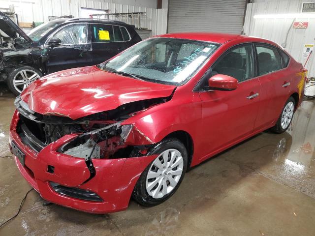 3N1AB7AP1DL696205 - 2013 NISSAN SENTRA S RED photo 1