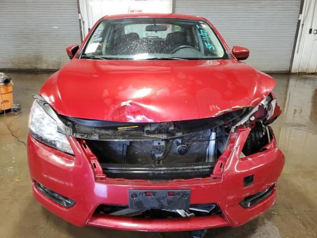 3N1AB7AP1DL696205 - 2013 NISSAN SENTRA S RED photo 5