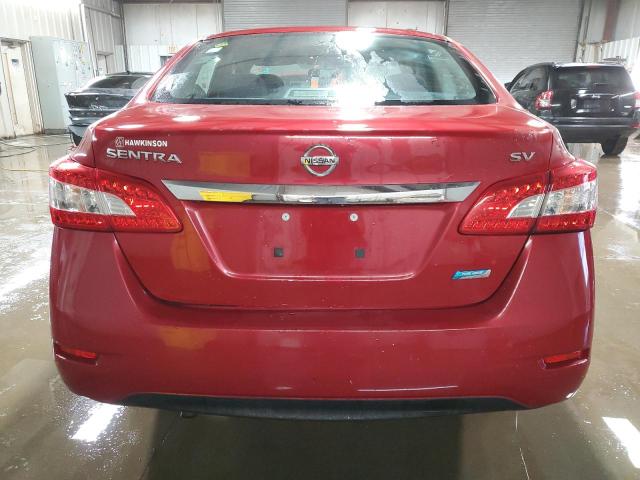 3N1AB7AP1DL696205 - 2013 NISSAN SENTRA S RED photo 6